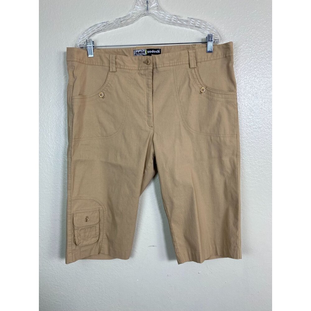 Jamie Sadock Womens Cargo Bermuda Shorts Size 18 Outdoor Hiking Camping Utility